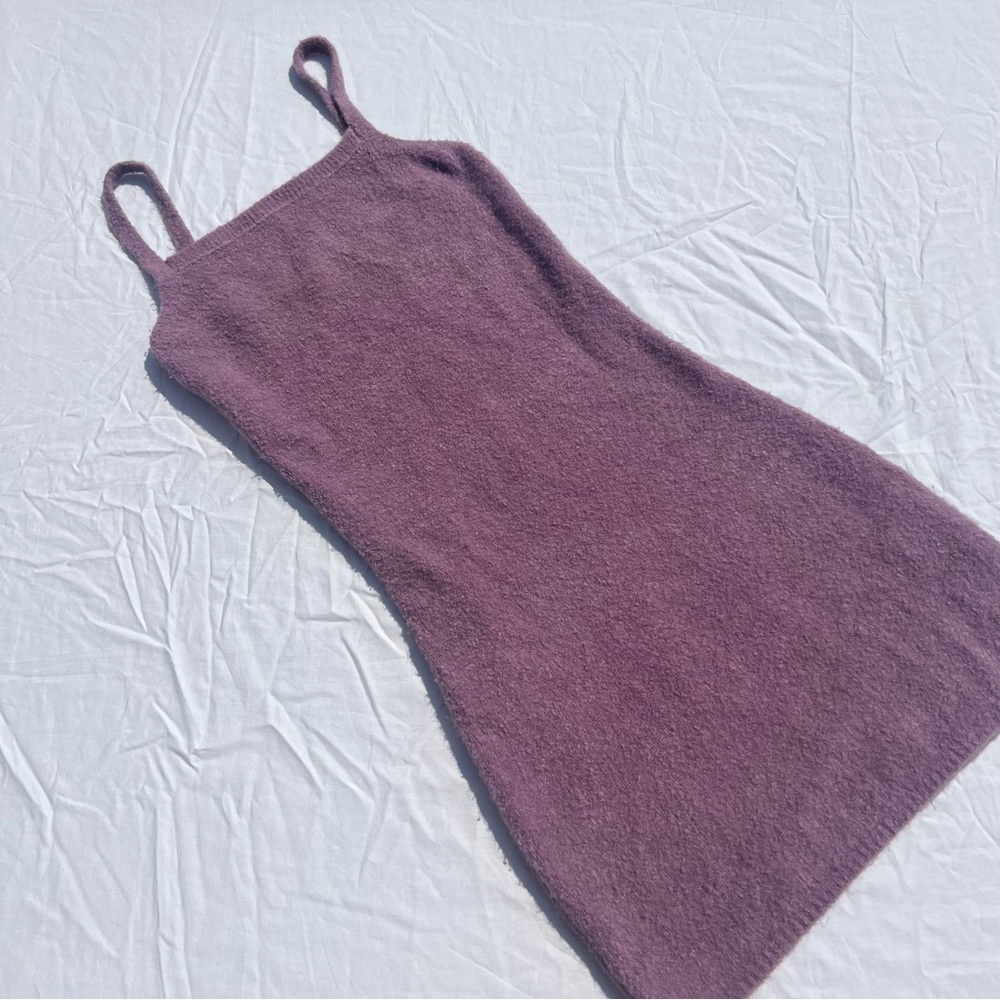Fuzzy Knit Bodycon Minidress